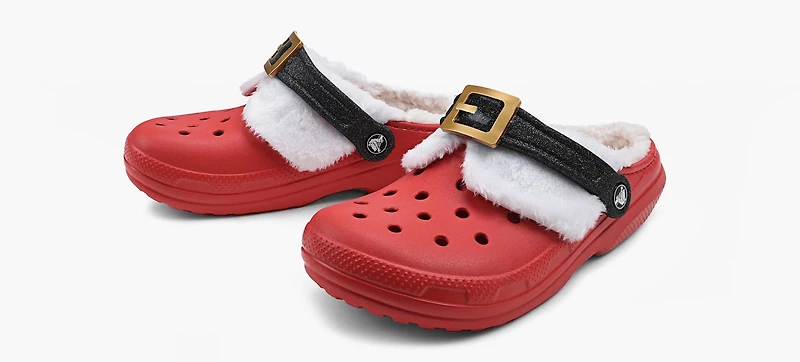 CROCS | SABOTS CLASSIQUES DOUBLÉS SANTA ROUGE GRAND ENFANT UNISEXE