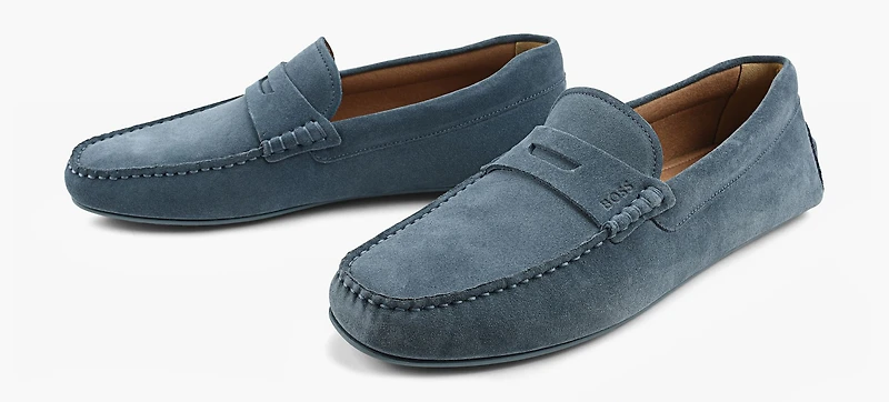 BOSS | MOCASSIN NOËL BLEU HOMMES