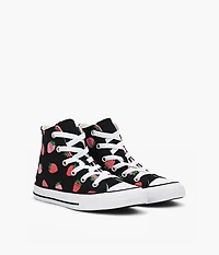 CONVERSE | CHUCK TAYLOR ALL STAR FRAISES NOIR GRAND ENFANT FILLE