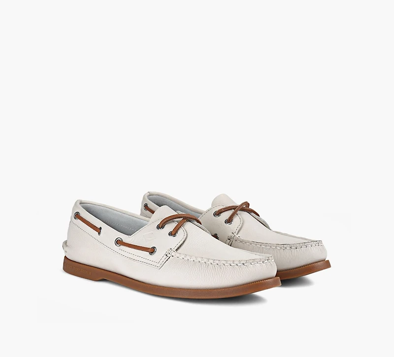 SPERRY | CHAUSSURES BATEAU CLASSIQUES À 2 OEILLETS AUTHENTIC ORIGINAL BLANC HOMMES