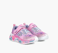SKECHERS | BASKETS ETERNAL HEART LIGHTS ROSE PALE PETIT ENFANT FILLE
