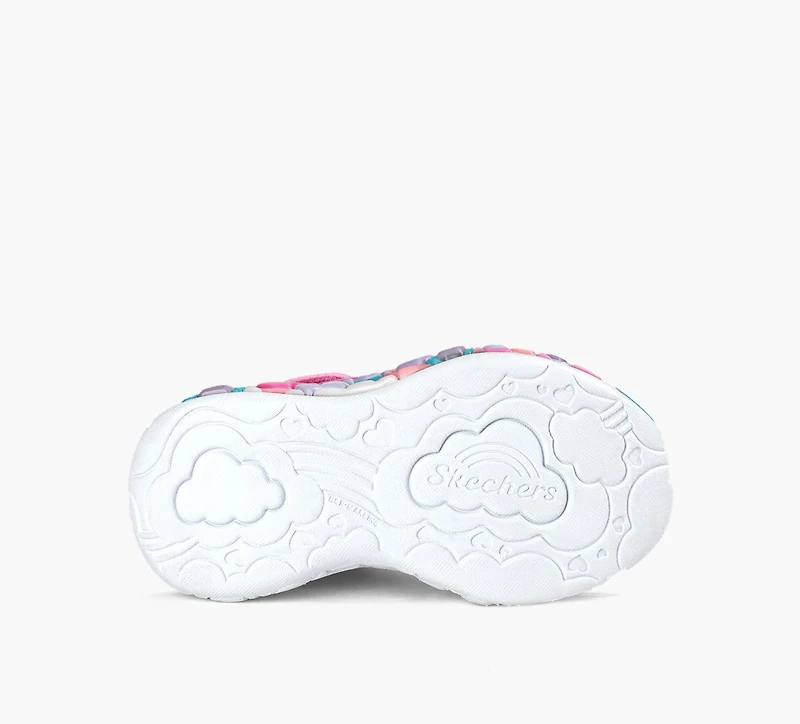 SKECHERS | BASKETS ETERNAL HEART LIGHTS ROSE PALE PETIT ENFANT FILLE