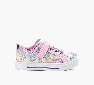 SKECHERS | BASKETS TWINKLE TOES SPARKS ROSE PALE PETIT ENFANT FILLE