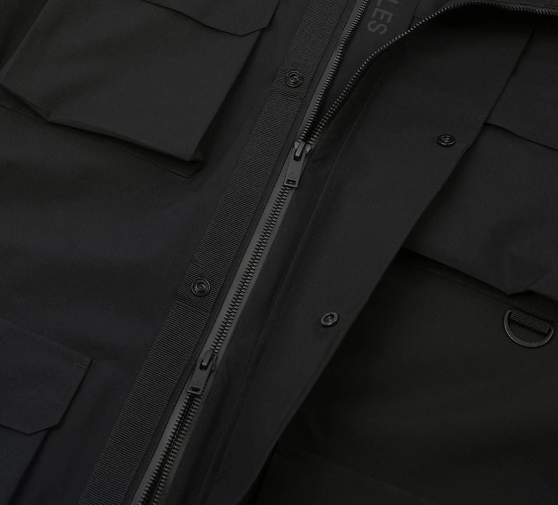 MOOSE KNUCKLES | MANTEAU IMPERMÉABLE MANSFIELD NOIR HOMMES