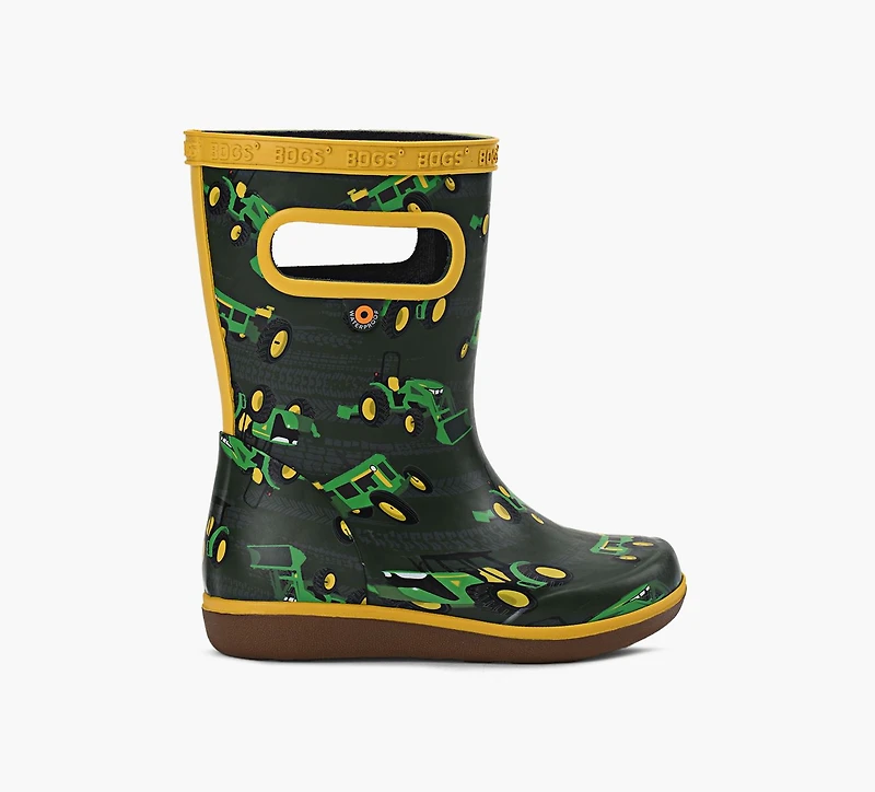 BOGS | BOTTE SKIPPER II TRACTEUR VERT PETIT ENFANT GARCON