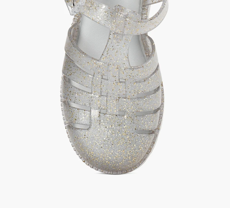 MINI MELISSA | SANDALE À TALON POSSESSION ARGENT GRAND ENFANT FILLE