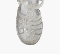 MINI MELISSA | SANDALE À TALON POSSESSION ARGENT GRAND ENFANT FILLE