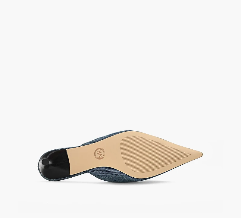 MICHAEL KORS | MULE À TALON KASIA BLEU FEMMES