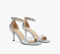 MICHAEL KORS | SANDALE À TALON JAIDA ARGENT FEMMES