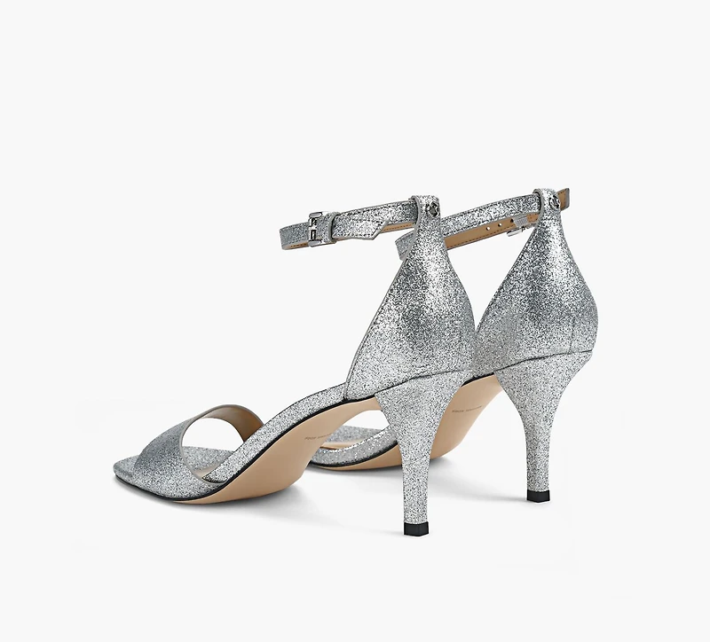 MICHAEL KORS | SANDALE À TALON JAIDA ARGENT FEMMES
