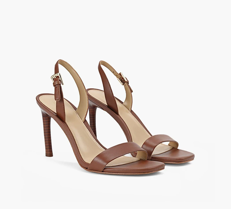 MICHAEL KORS | SANDALE À TALON KASIA TAN FEMMES
