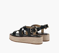 MICHAEL KORS | SANDALE ESPADRILLE LYNN NOIR FEMMES