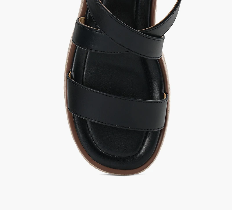 MICHAEL KORS | SANDALE ESPADRILLE LYNN NOIR FEMMES