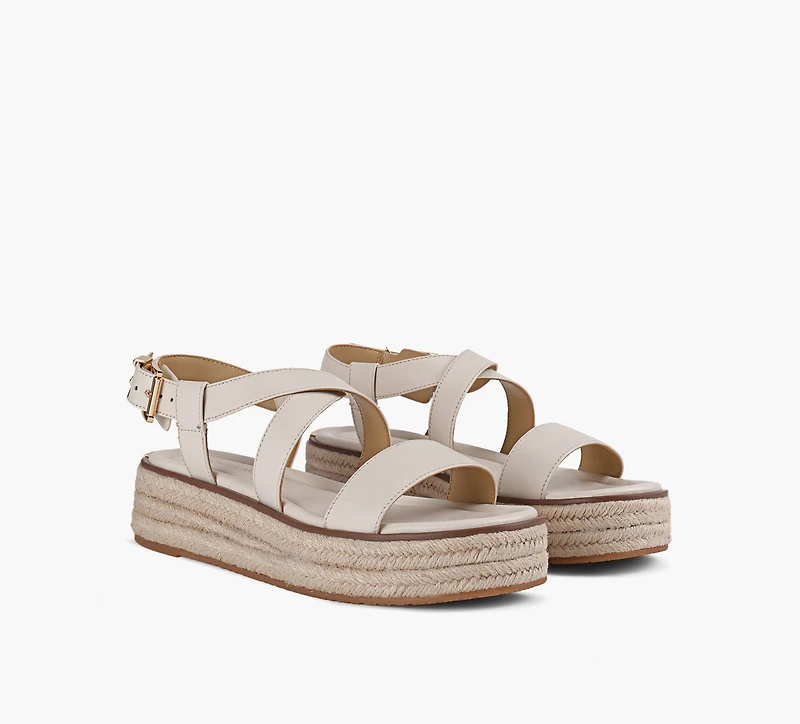 MICHAEL KORS | SANDALE ESPADRILLE LYNN BEIGE FEMMES