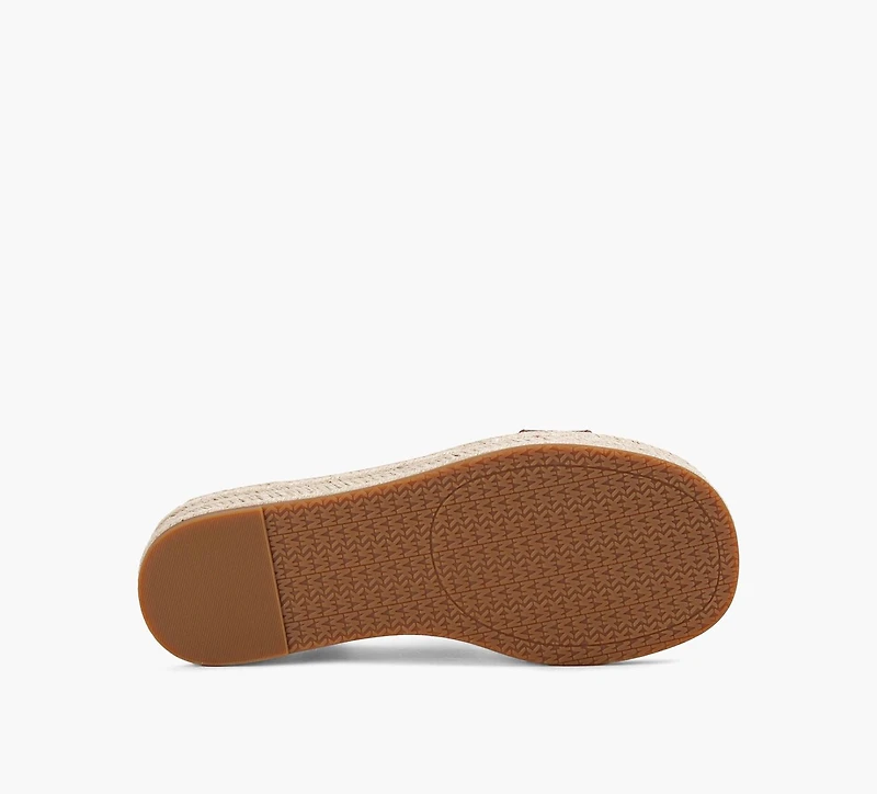 MICHAEL KORS | SANDALE ESPADRILLE LYNN TAN FEMMES