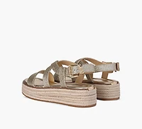 MICHAEL KORS | SANDALE ESPADRILLE LYNN OR FEMMES