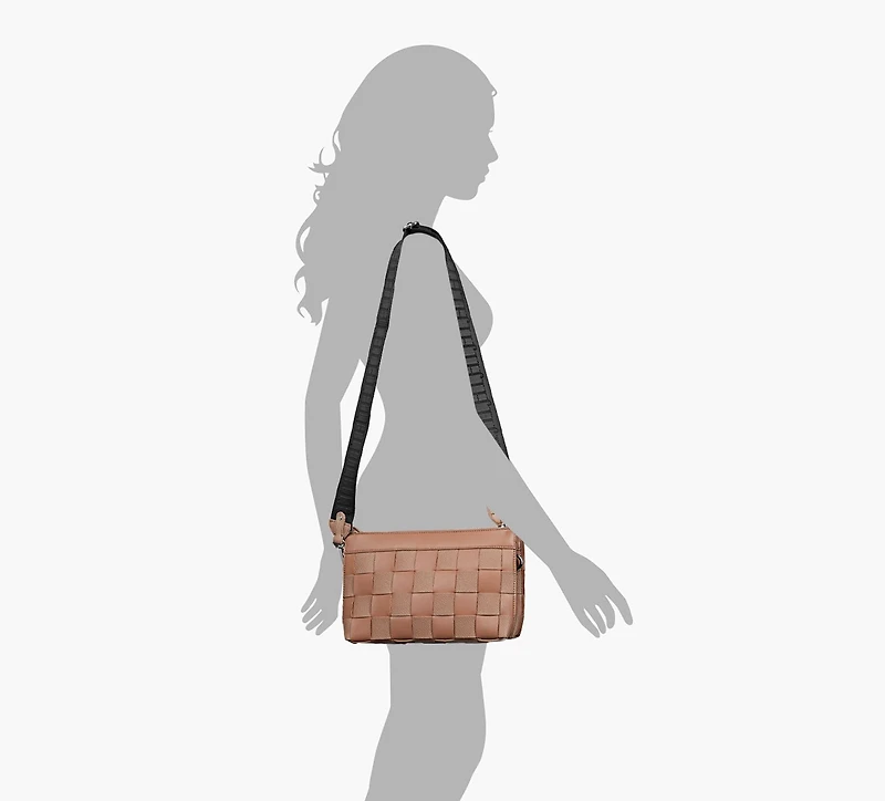 ILSE JACOBSEN | SAC ÉPAULE CARRÉ TRESSÉ | TAN | FEMMES