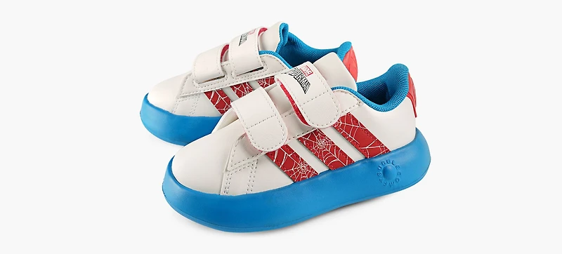 ADIDAS | GRAND COURT SPIDER-MAN BLANC PETIT ENFANT GARCON