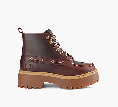 TIMBERLAND | BOTTE PLATEFORME STONE STREET KILTIE BOURGOGNE FEMMES