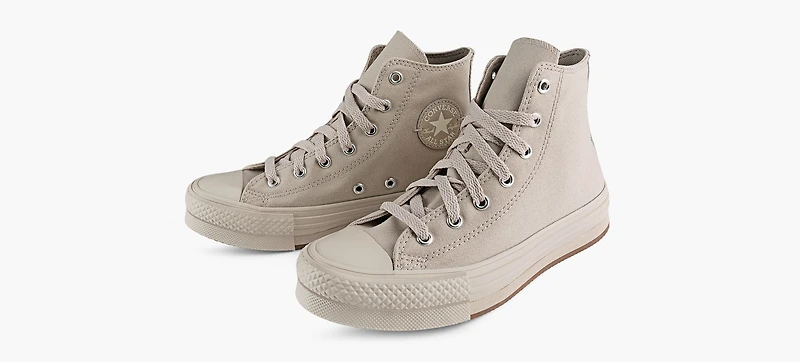 CONVERSE | CHUCK TAYLOR ALL STAR EVA LIFT MONOCHROME BEIGE GRAND ENFANT FILLE