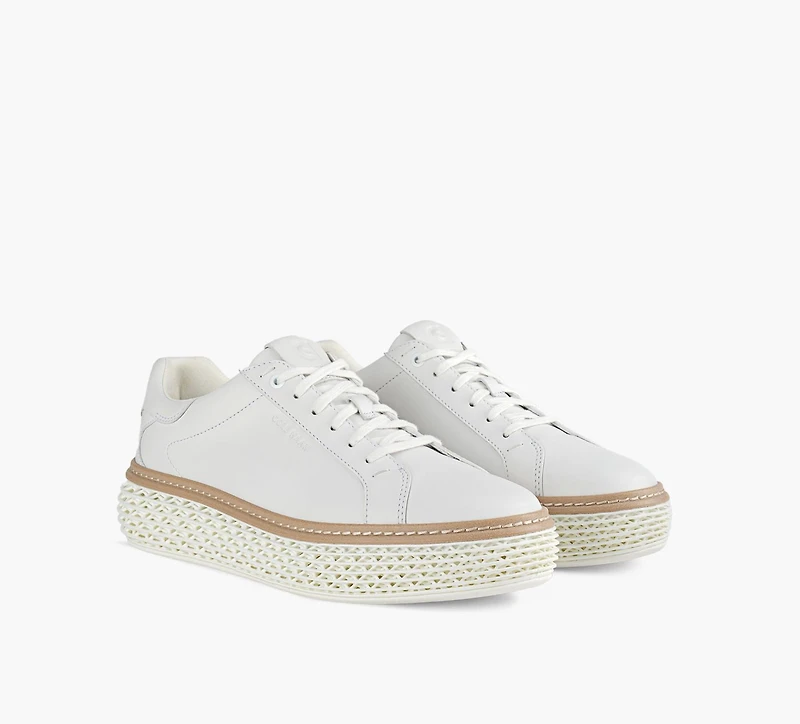 COLE HAAN | BASKET GRANDPRØ SKYWEAVE BLANC FEMMES