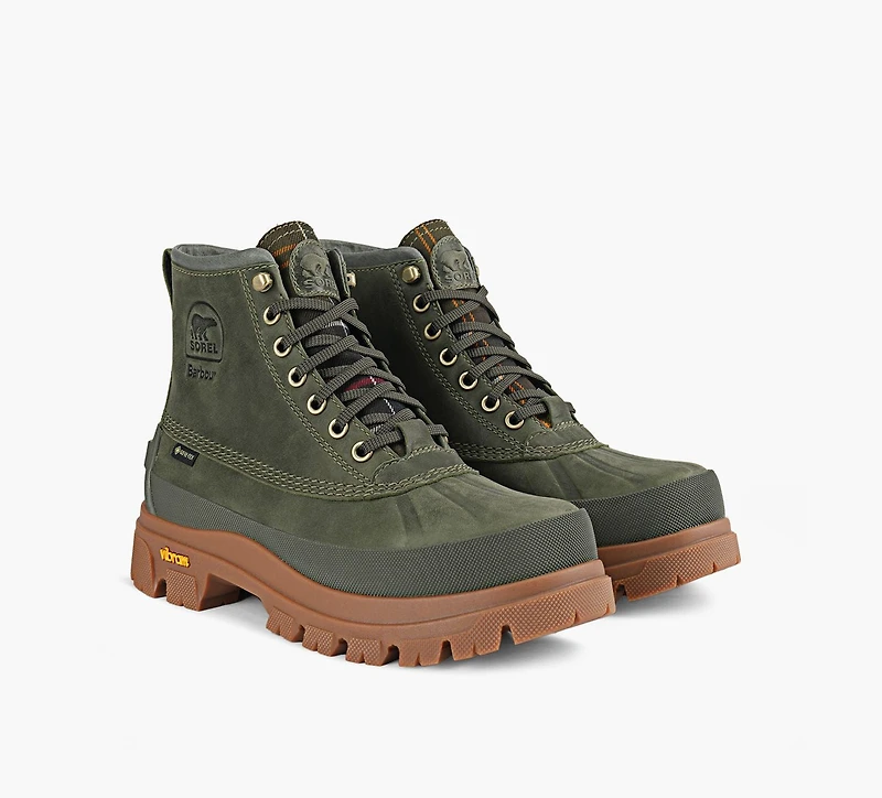 SOREL | BOTTE X BARBOUR DAYSTORM HORIZON GTX KHAKI FEMMES