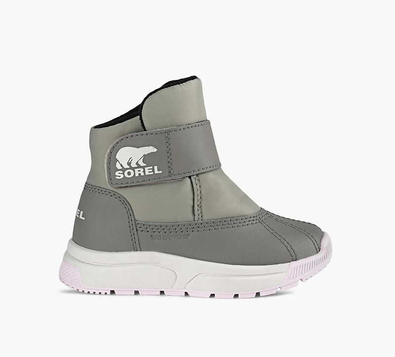 SOREL | WHITNEY™ III À SANGLE IMPERMÉABLE MI-HAUTE GRIS PETIT ENFANT FILLE