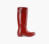 HUNTER | BOTTE HAUTES ORIGINAL TALL GLOSS ROUGE FEMMES