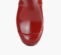 HUNTER | BOTTE HAUTES ORIGINAL TALL GLOSS ROUGE FEMMES