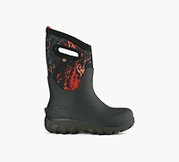 BOGS | BOTTE CLASSIC SANS COUTURE CAMO ACIDE NOIR GRAND ENFANT GARCON