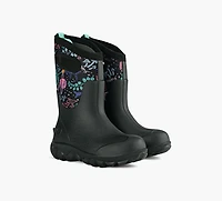 BOGS | BOTTE CLASSIC SANS COUTURE FORÊT COSMIQUE NOIR PETIT ENFANT FILLE