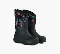 BOGS | BOTTE CLASSIC SANS COUTURE FORÊT COSMIQUE NOIR GRAND ENFANT FILLE