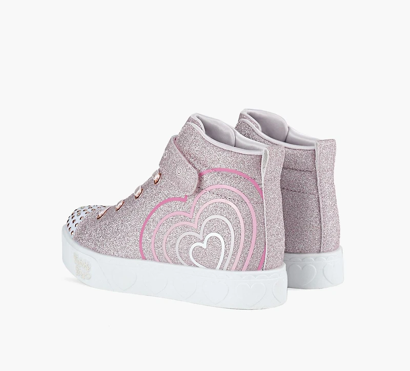 SKECHERS | BASKETS HEART STEPS ROSE DORÉ GRAND ENFANT FILLE