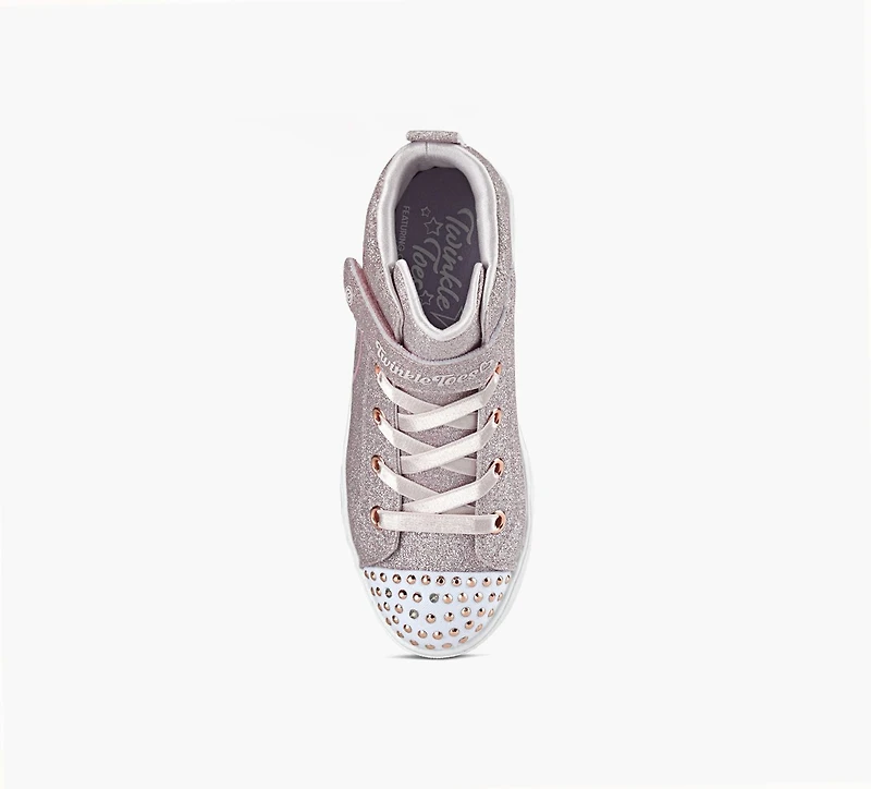 SKECHERS | BASKETS HEART STEPS ROSE DORÉ GRAND ENFANT FILLE