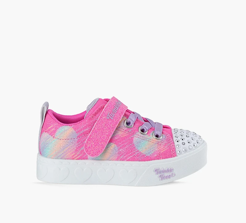 SKECHERS | BASKETS HEART STEPS - COEURS FUCHSIA PETIT ENFANT FILLE