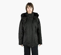 MOOSE KNUCKLES | MANTEAU GOLD SERIES SATIN 3Q  NOIR FEMMES