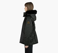 MOOSE KNUCKLES | MANTEAU GOLD SERIES SATIN 3Q  NOIR FEMMES
