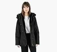 MOOSE KNUCKLES | MANTEAU GOLD SERIES SATIN 3Q  NOIR FEMMES