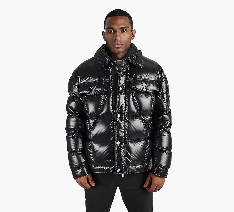 MOOSE KNUCKLES | MANTEAU CHEMISE BRIAR NOIR HOMMES