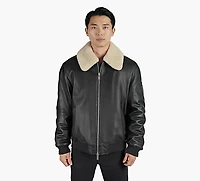 MOOSE KNUCKLES | MANTEAU AVIATOR TOBA NOIR HOMMES