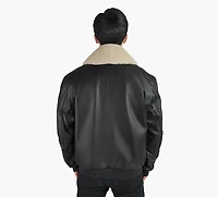 MOOSE KNUCKLES | MANTEAU AVIATOR TOBA NOIR HOMMES