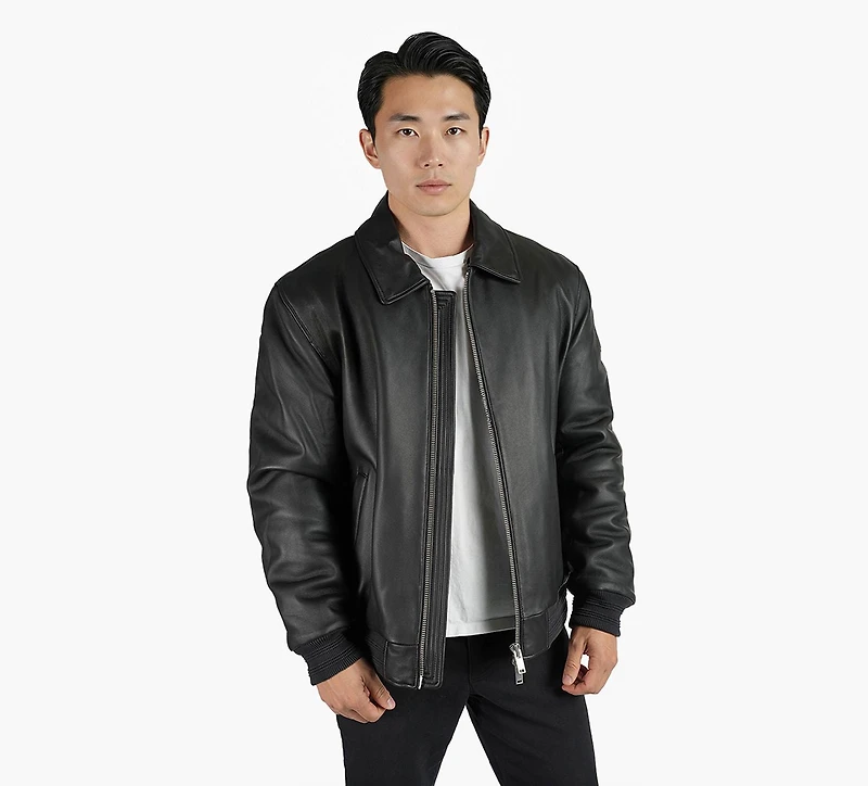 MOOSE KNUCKLES | MANTEAU AVIATOR TOBA NOIR HOMMES