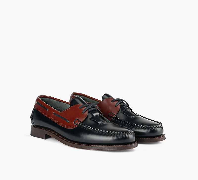 HEREU | FLÂNEUR SALER BICOLOUR NOIR HOMMES