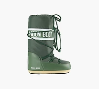 MOON BOOT | BOTTES ICON EN NYLON VERT FEMMES
