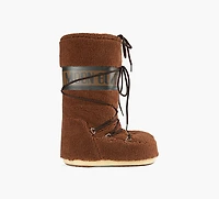 MOON BOOT | BOTTES ICON EN POLAIRE BRUN FEMMES