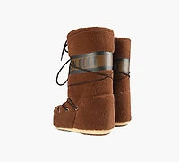MOON BOOT | BOTTES ICON EN POLAIRE BRUN FEMMES