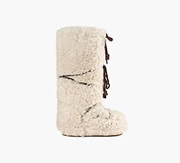 MOON BOOT | BOTTE ICON EXTRA BOUCLÉ BEIGE FEMMES