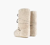 MOON BOOT | BOTTE ICON EXTRA BOUCLÉ BEIGE FEMMES