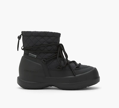 MOON BOOT | BOTTE MI-HAUTES MEZZALUNA MATELASSÉES NOIR FEMMES