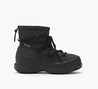 MOON BOOT | BOTTE MI-HAUTES MEZZALUNA MATELASSÉES NOIR FEMMES